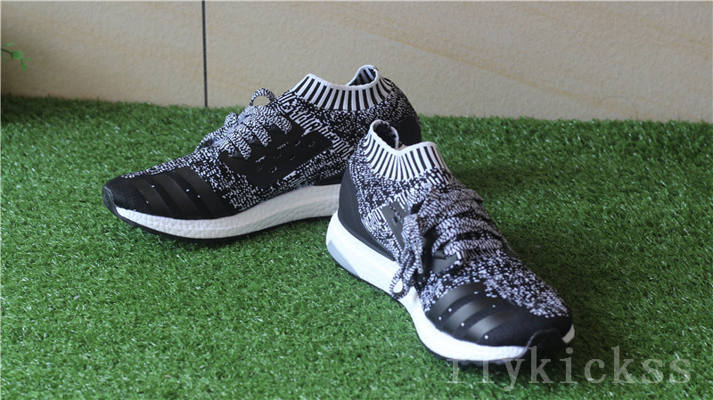 Adidas Ultra Boost Uncaged Mottled Running PK White&Black